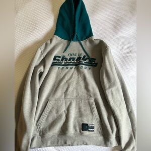 NHL Gray and Teal Sharks Hoodie